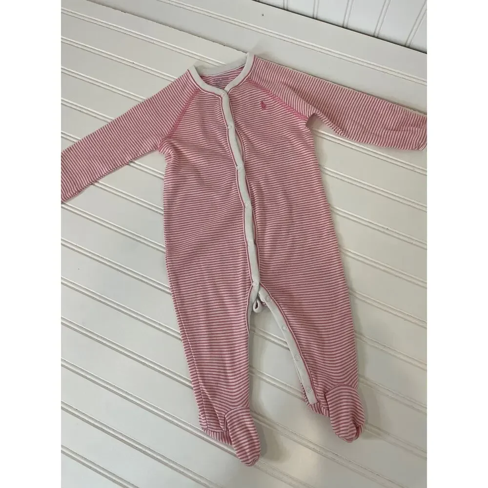 Ralph Lauren Marc Jacobs Tea Overall Footie & Pants Girls Bundle Size 6 mo